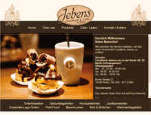 Tablet Screenshot of conditorei-jebens.de